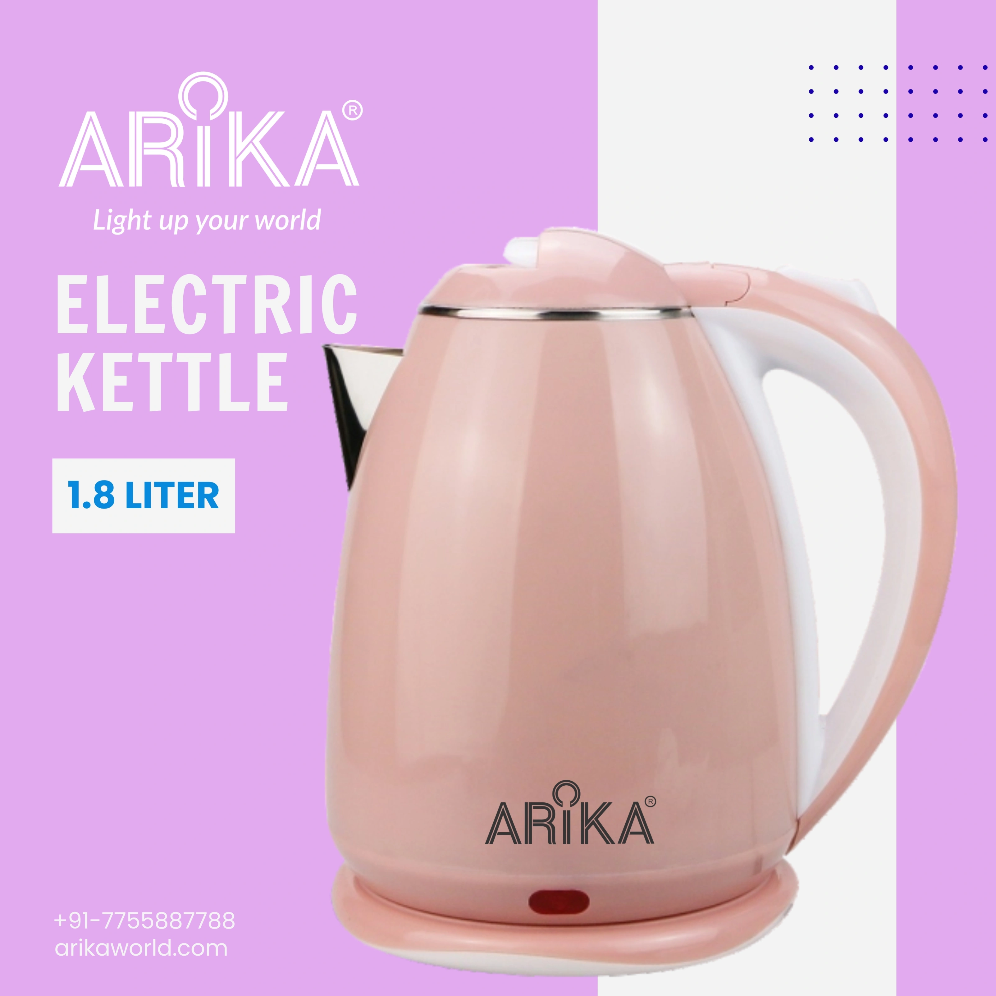 Colored Electric Kettle 1.8 Lt.