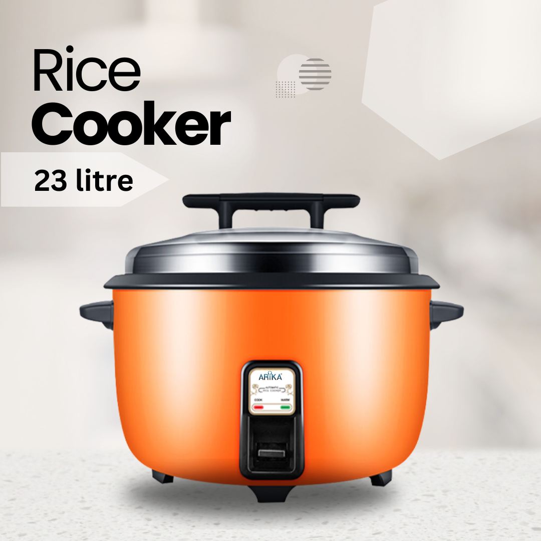 Arika Rice Cooker 23 Litre Gross Capacity With Dual Pan